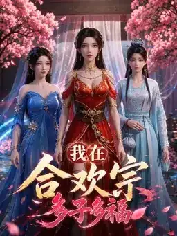 樱花背景的古装仙侠短剧海报